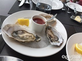 Shucked oysters with their Bloody Mary sauce  - Wooloomooloo Prime in Tsim Sha Tsui 