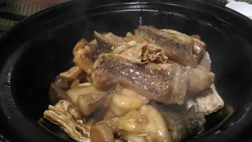 枝竹火腩斑头腩煲