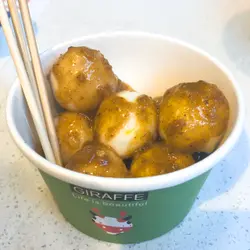 沙嗲+咖哩白鱼蛋