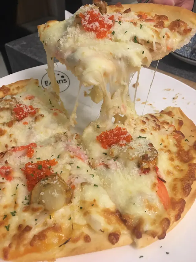 千島醬蟹棒蟹子帆立貝薄餅