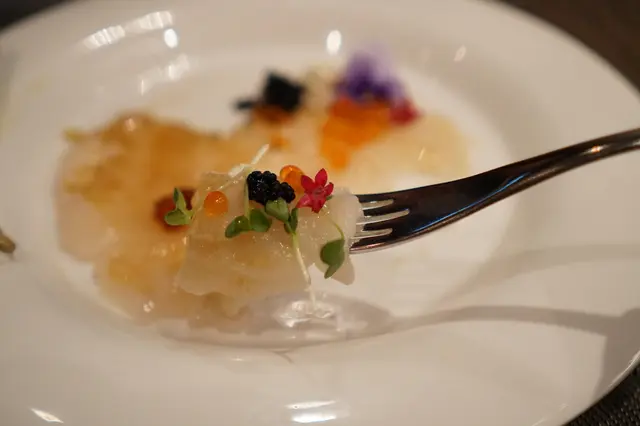 一道帶子前菜蘊含三種不同的味覺享受