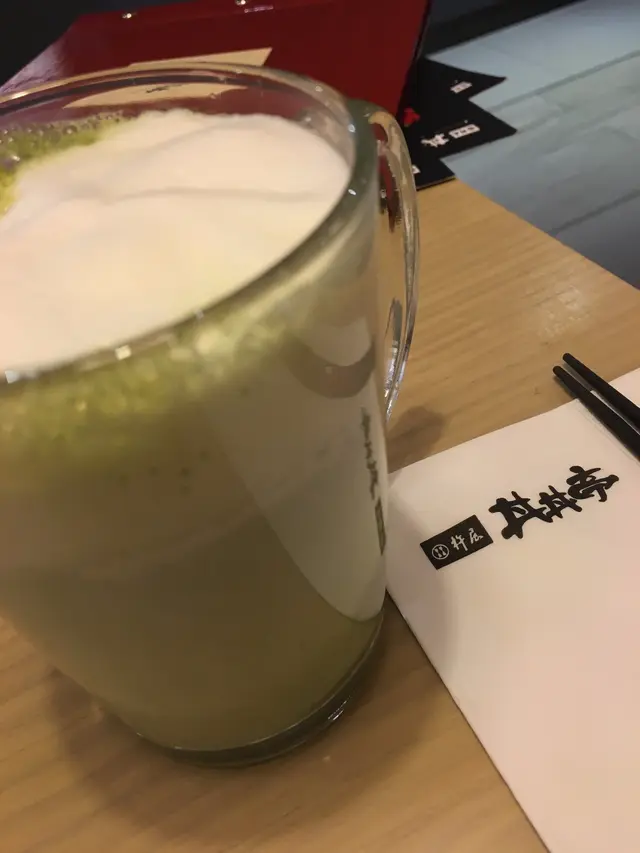 綠茶鮮奶(熱飲)