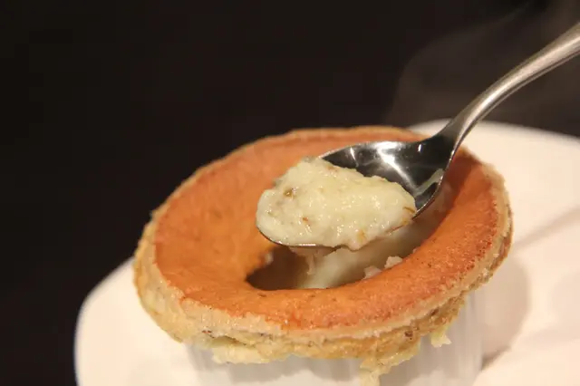 Osmanthus and Fermented Rice Soufflé