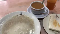 麥皮+多士+鴛鴦