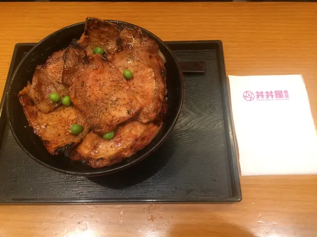 Signature pork chop on rice