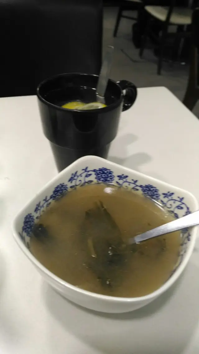 例湯&熱檸水