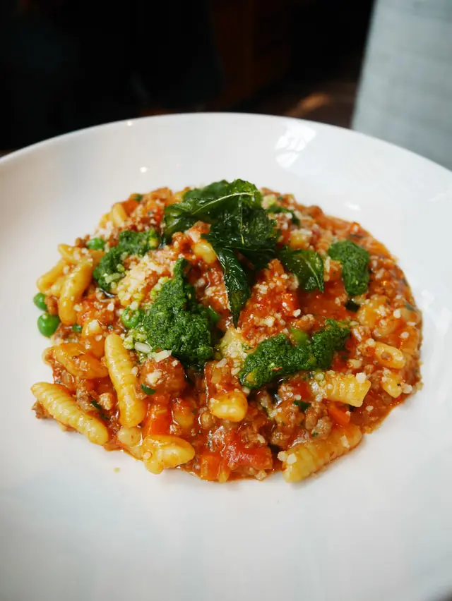 Cavatelli Pasta and Lamb Ragu - part of the brunch courses