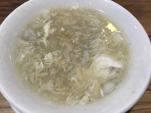 C.蟹肉瑤柱羹+排骨菜飯