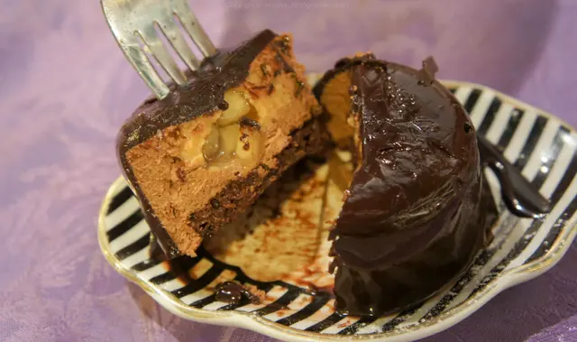 朱古力黑糖蘋果肉軟心慕絲蛋糕