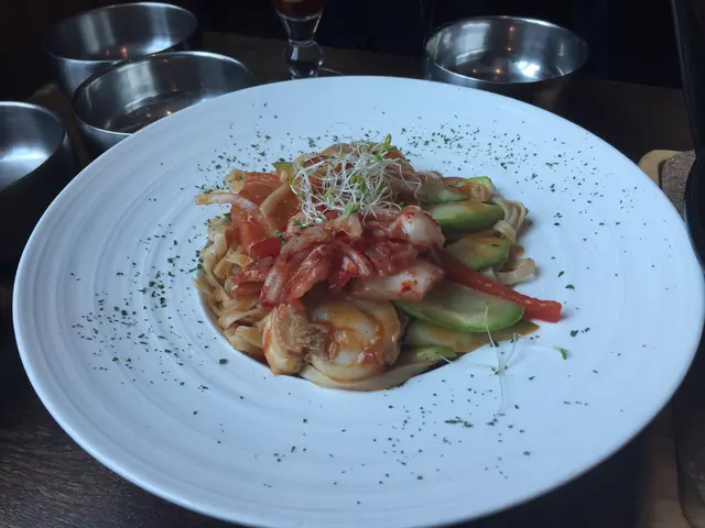 韓燒帆立貝泡菜刀切麵