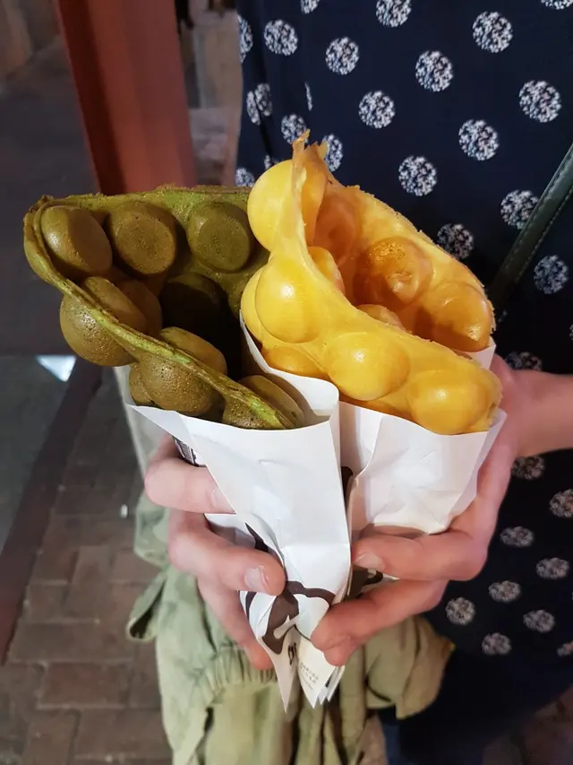 流心蜂蜜 同 紅豆綠茶雞蛋仔