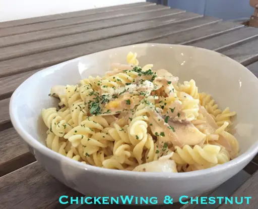 香芒忌廉汁燴帶子螺絲粉