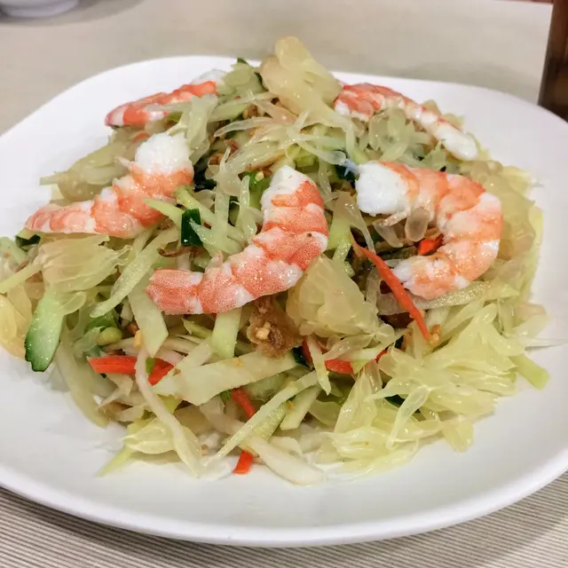 越式蝦柚子沙律