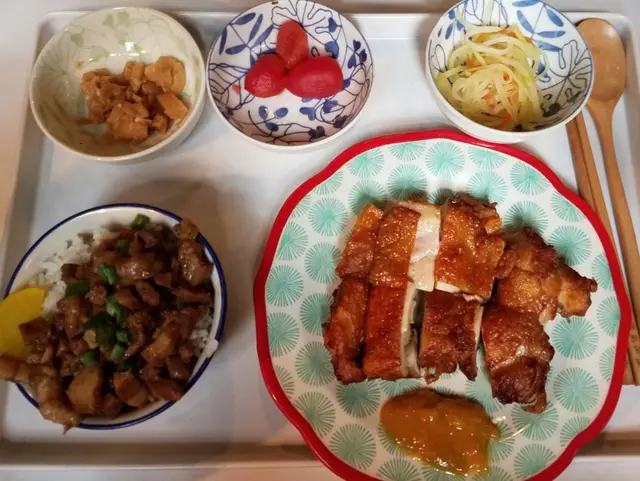 脆皮雞腿飯套餐