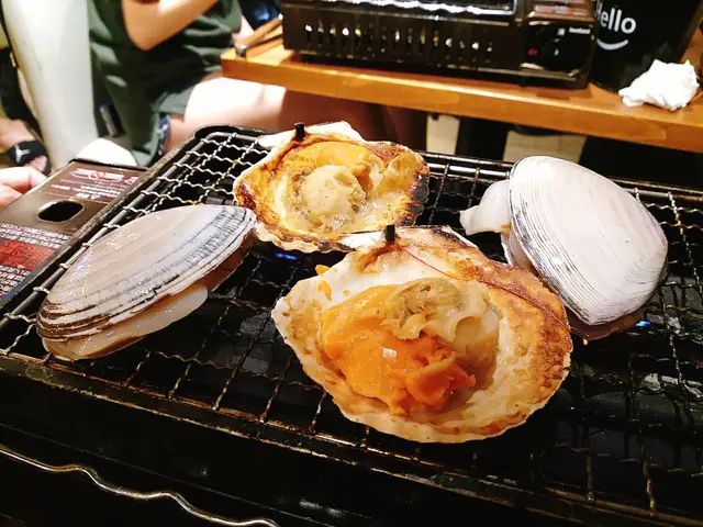 磯燒扇貝、海蜆