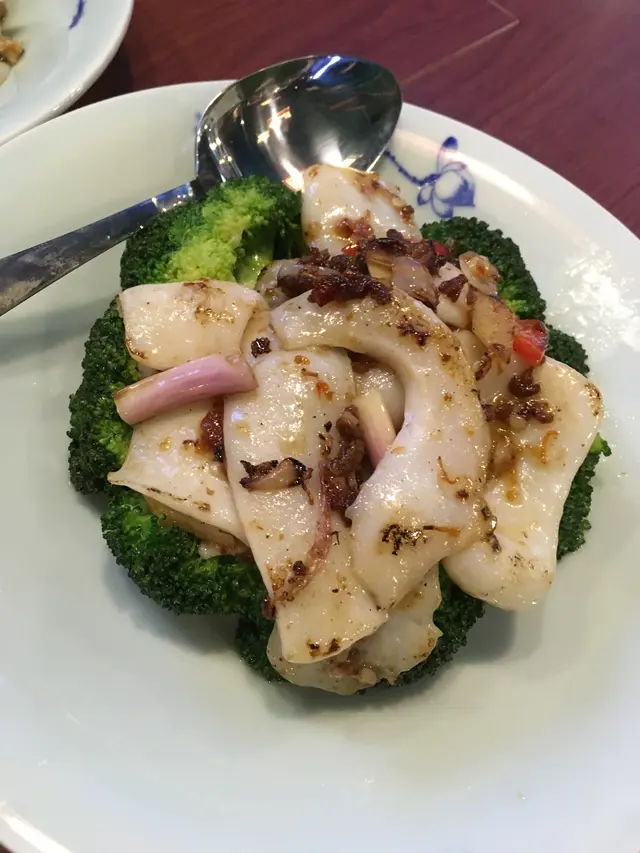 XO醬西蘭花炒花枝片