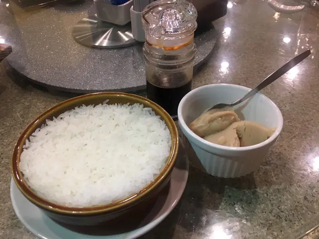 頭抽不太鹹，飯甘香而乾爽