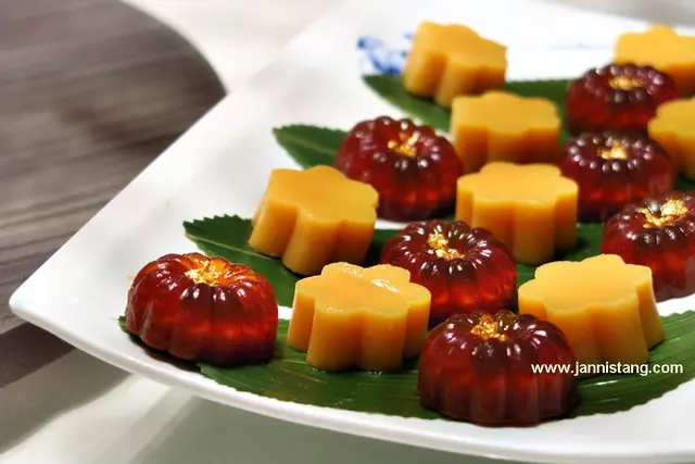 金箔阿膠涷($45/3件), 慈禧豌豆黃($36/4件)