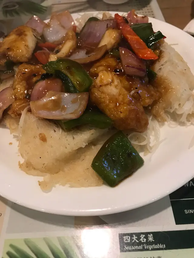 豉椒魚柳煎米粉