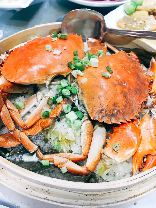 奄仔蟹蒸糯米飯