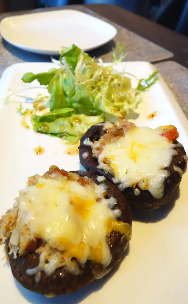 芝士蟹肉焗意大利大啡菇