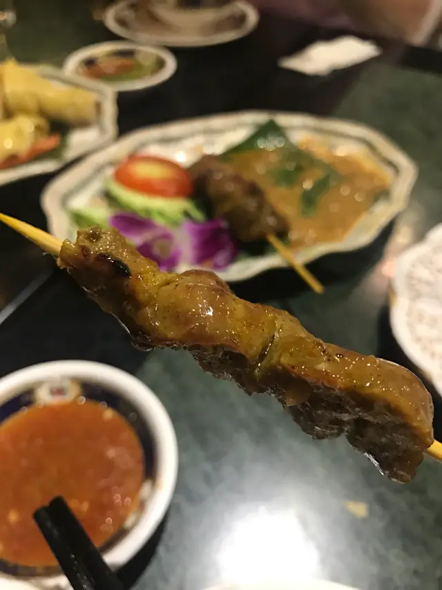 串燒沙爹牛肉4串