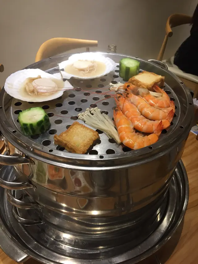 元貝、海蝦、野菜百頁豆腐