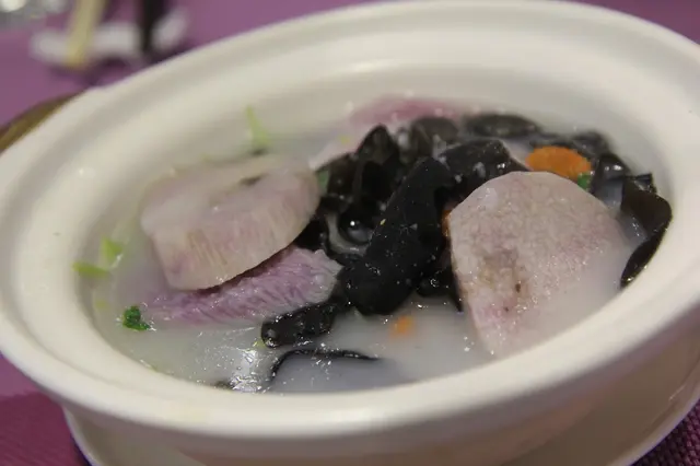 紫淮山米湯浸有機時蔬