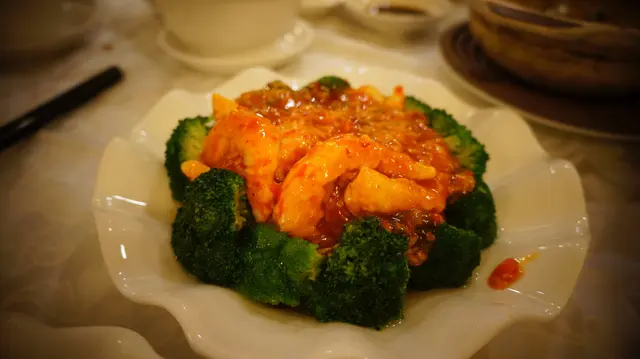 乾燒蝦扒西蘭花