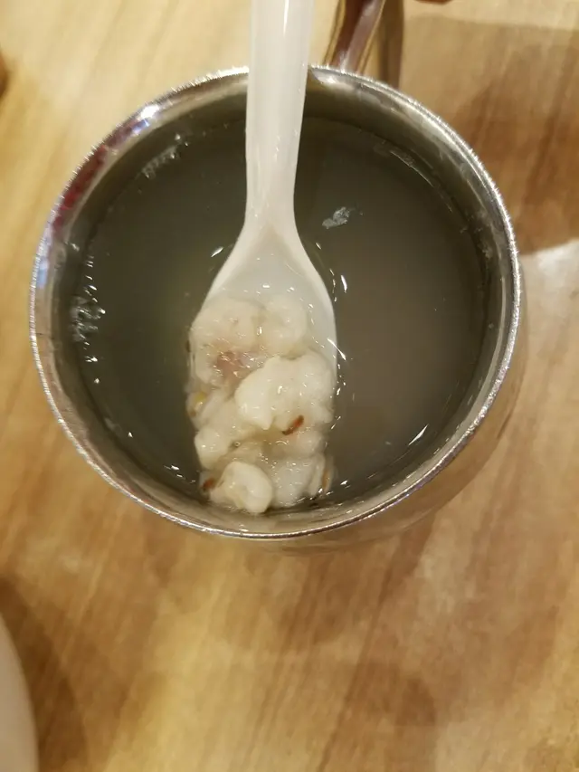 熱青檸薏米水
