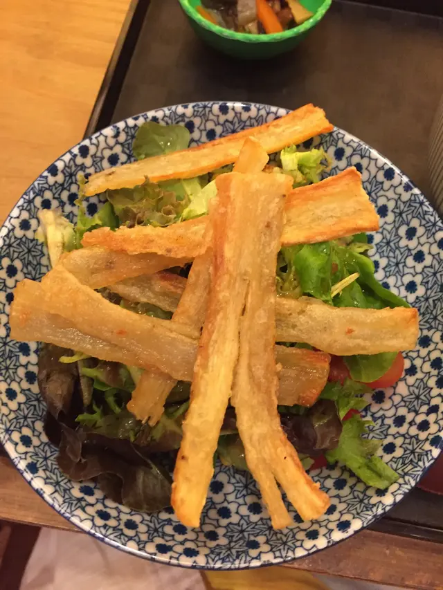 美味的炸牛蒡片!