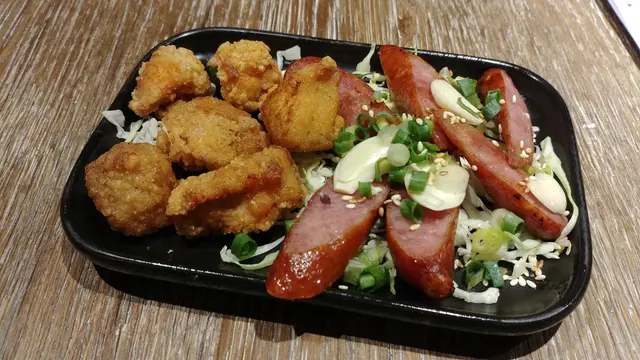 鹽酥雞拼台式腸