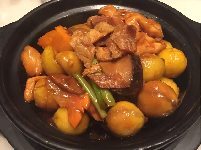 方魚雞球炆栗子