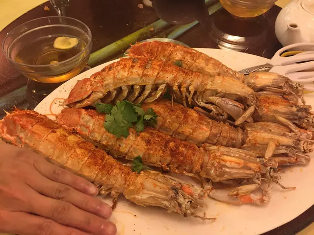 5隻大大隻瀨尿蝦夠獲氣，不過等於成個餐既價錢