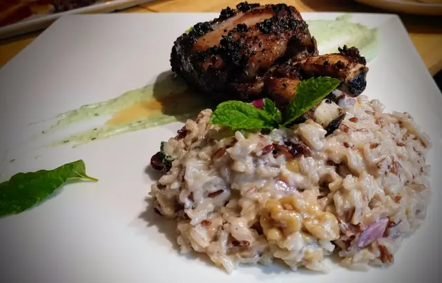 慢煮‧西班牙伊比利豬鞍‧北印度乾果飯‧蘋果薄荷慕斯