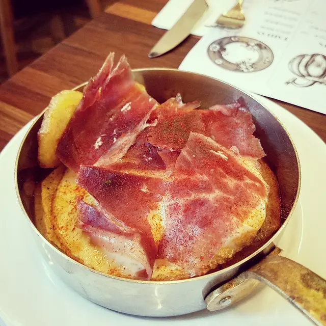 Broken egg , 36 month bellota ham