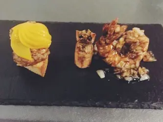宮保鵝肝配醬香明蝦
