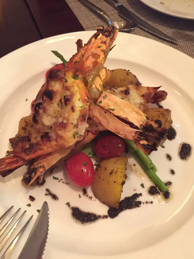 海鮮慕斯烤釀大蝦