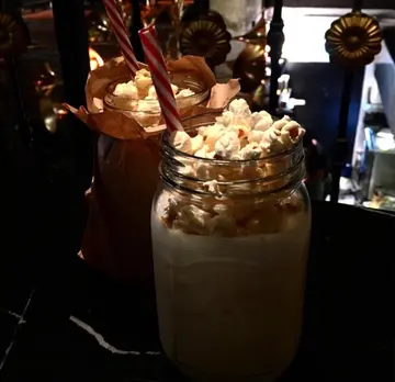 Peanut  Butter  &  Popcorn  Milkshake
