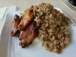 鹽酥雞翼肉燥飯