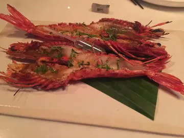 King prawn with herb butter