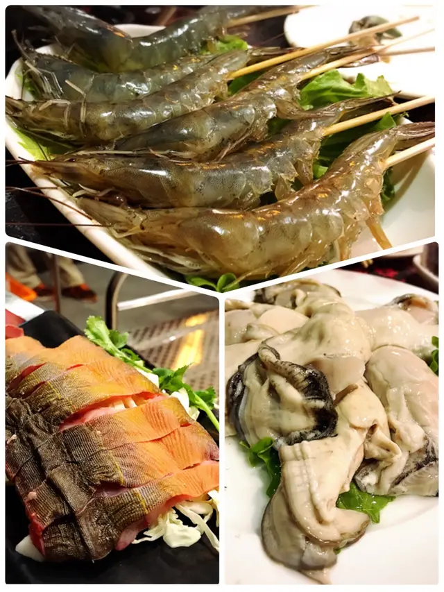 生猛海生蝦丶黃鱔片丶美國原裝桶蠔