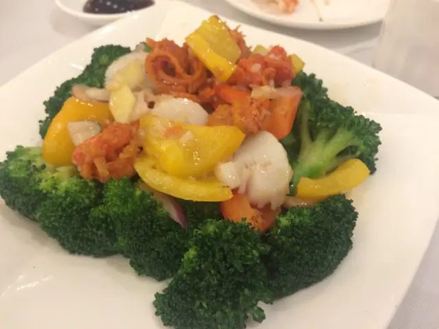 西蘭花帶子珊瑚蚌