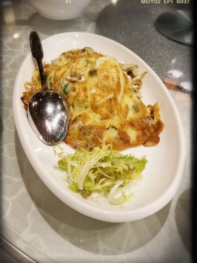 十人小菜套餐之香煎蚵仔蛋