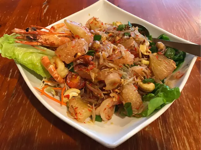 Pomelo  Salad  King  Prawns