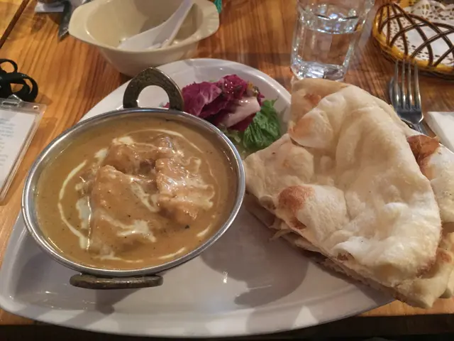 South Indian Fish Curry with Naan
