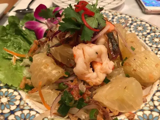 柚子鮮蝦沙律