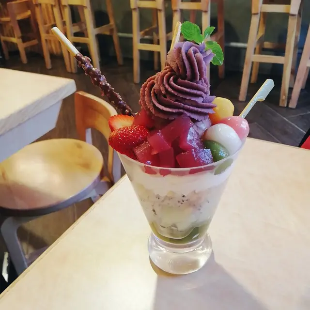 日本紫薯雪糕芭菲