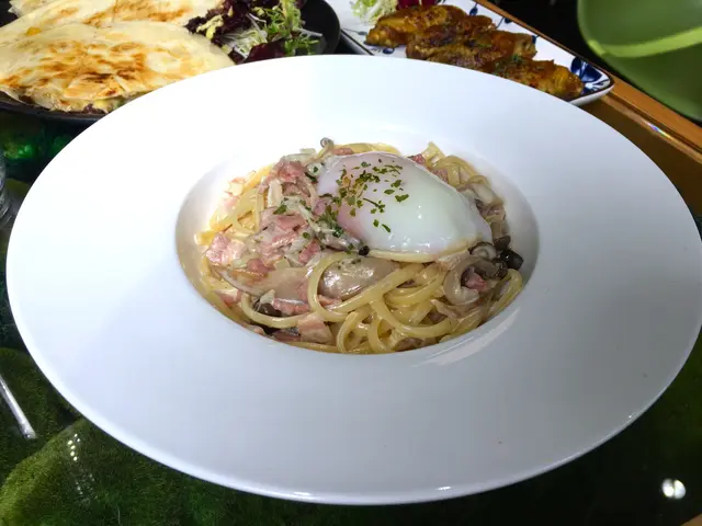 63度溫泉蛋卡邦尼意粉