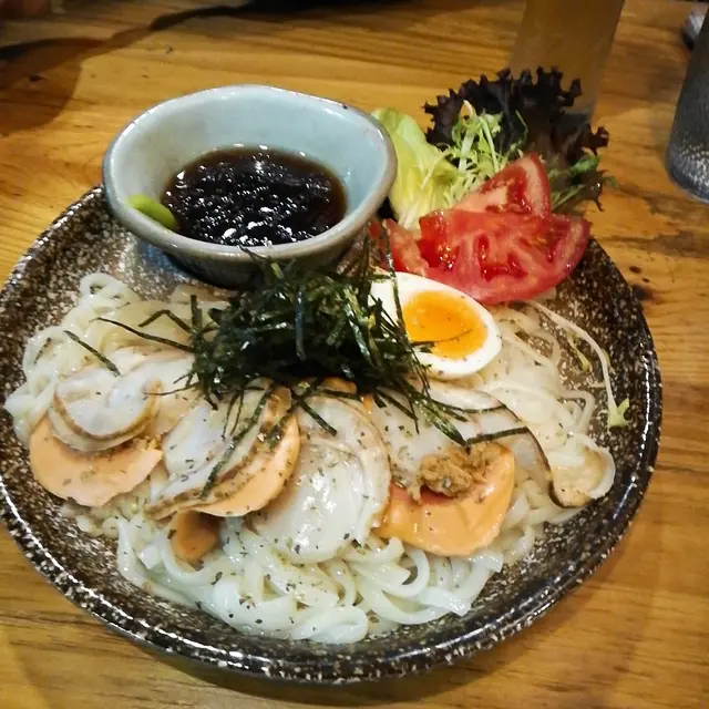 芥末果醋帶子冷烏冬